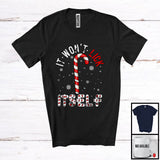 MacnyStore - It Won't Lick Itself; Sarcastic Christmas Adult Candy Canes; Snowing Around X-mas Group T-Shirt