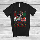 MacnyStore - It's American The Donkey; Wonderful Christmas Sweater Donkey Farmer; Farm Family Group T-Shirt