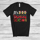 MacnyStore - It's Drinking Season; Joyful Christmas Drinking Drunker; X-mas Lights Snow Family Group T-Shirt