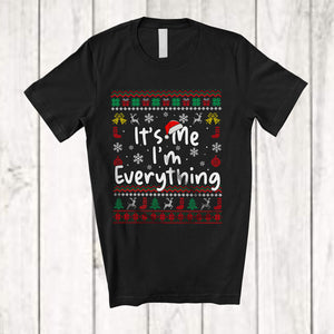 MacnyStore - It's Me I'm Everything; Awesome Christmas Sweater Santa; Couple Family X-mas Group T-Shirt