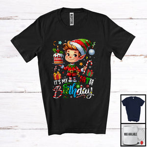 MacnyStore - It's My 18th Birthday; Adorable Christmas Snowing Around Elf 18 Years Old; Family Group T-Shirt