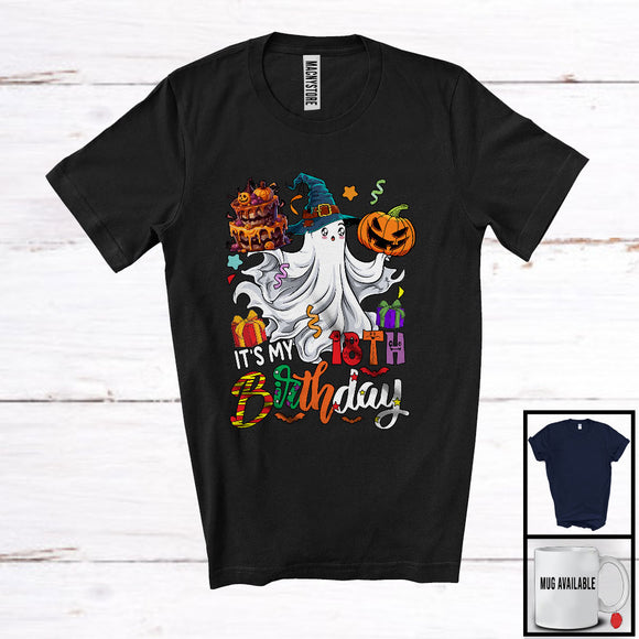 MacnyStore - It's My 18th Birthday; Adorable Halloween Costume Witch Boo Ghost 18 Years Old; Family Group T-Shirt