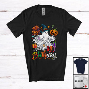 MacnyStore - It's My 1st Birthday; Adorable Halloween Costume Witch Boo Ghost 1 Year Old; Family Group T-Shirt