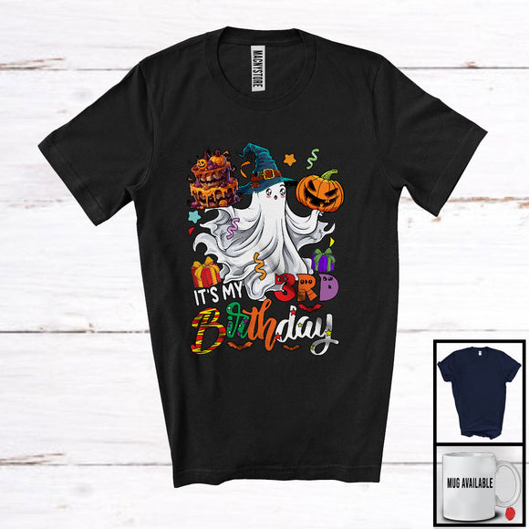 MacnyStore - It's My 3rd Birthday; Adorable Halloween Costume Witch Boo Ghost 3 Years Old; Family Group T-Shirt