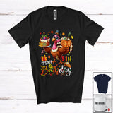 MacnyStore - It's My 5th Birthday; Adorable Thanksgiving Turkey Glasses 5 Years Old; Family Group T-Shirt