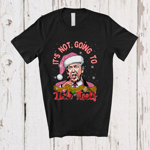 MacnyStore - It's Not Going to Lick Itself; Sarcastic Christmas Candy Cane Pink Trump Adult; Family Group T-Shirt