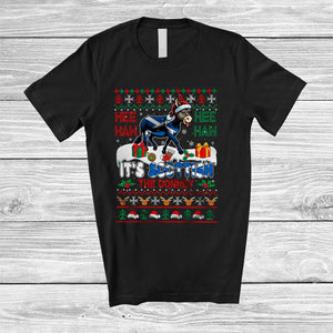 MacnyStore - It's Scottish The Donkey; Wonderful Christmas Donkey Farmer; Farm X-mas Family Group T-Shirt