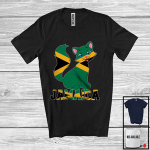 MacnyStore - Jamaica; Adorable Cat Lover Jamaican Boys; Matching Proud Family Group T-Shirt