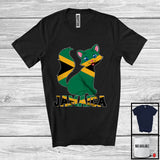 MacnyStore - Jamaica; Adorable Cat Lover Jamaican Boys; Matching Proud Family Group T-Shirt