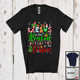 MacnyStore - Jesus Is The Reason For The Season; Joyful Christmas Lights Jesus Snowing; Family Group T-Shirt