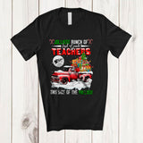 MacnyStore - Jolliest Bunch Of 2nd Grade This Side Of The Hallway; Merry Christmas Santa On Pickup Truck T-Shirt