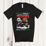 MacnyStore - Jolliest Bunch Of 6th Grade This Side Of The Hallway; Merry Christmas Santa On Monster Truck T-Shirt