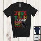 MacnyStore - Juneteenth Black Everyday But Today I'm Blackity, Proud Black History Afro Pug, African Pride T-Shirt