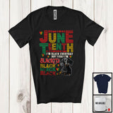 MacnyStore - Juneteenth Black Everyday Today I'm Blackity, Proud Black History Afro Dachshund, African Pride T-Shirt