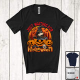 MacnyStore - Just Waiting For Halloween; Amazing Halloween Costume Pumpkin Spooky Group; Family Lover T-Shirt