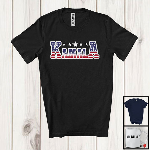 MacnyStore - Kamala; Cool Election Vote 2024 President America Flag; Matching Family Group T-Shirt