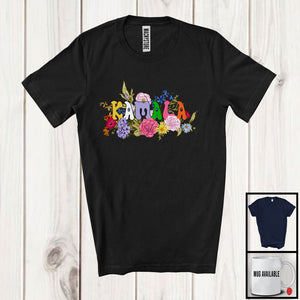 MacnyStore - Kamala; Floral Election Vote 2024 President America; Flowers Matching Family Group T-Shirt