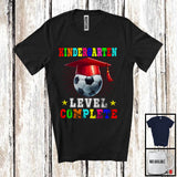 MacnyStore - Kindergarten Level Complete, Joyful Last Day Of School Soccer Player Playing, Students Group T-Shirt