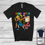 MacnyStore - Kindergarten Nailed It, Colorful Graduation Last Day Of School Dabbing Girls, Student Group T-Shirt