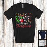 MacnyStore - LOVE Merry Christmas; Proud Plaid X-mas Santa Elf Reindeer Barber Tools; Jobs Careers T-Shirt