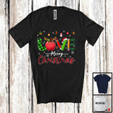 MacnyStore - LOVE Merry Christmas; Proud Plaid X-mas Santa Elf Reindeer Teacher Tools; Jobs Careers T-Shirt