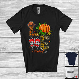 MacnyStore - LOVE Phlebotomist; Fantastic Thanksgiving Leopard Plaid Pumpkin; Proud Jobs Careers Group T-Shirt