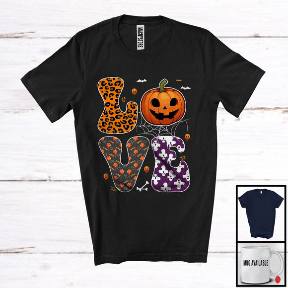 MacnyStore - LOVE; Amazing Halloween Carved Pumpkin Lover; Matching Family Team Group T-Shirt