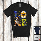 MacnyStore - LOVE; Awesome Hanukkah Decoration Lovely Bulldog Owner; Pajama Family Group T-Shirt