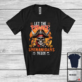 MacnyStore - Let The Pirate Shenanigans Begin, Creepy Halloween Costume Moon Pirate Skull, Family Group T-Shirt