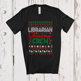 MacnyStore - Librarian Christmas Crew; Amusing Christmas Sweater Librarian Squad; Proud Jobs Family T-Shirt