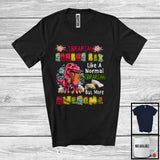 MacnyStore - Librarian Saurus Rex But More Awesome; Proud T-Rex Dinosaur Lover Flowers; Jobs Careers T-Shirt