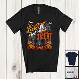 MacnyStore - Lick Not Treat, Adorable Halloween Costume Three Witch Maine Coon Witch Owner, Family Group T-Shirt