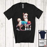 MacnyStore - Llama Playing Bowling; Lovely Bowling Llama Player Playing Lover; Matching Sport Team T-Shirt