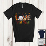 MacnyStore - Love Fall Y'All; Joyful Thanksgiving Autumn Leaves Golf Team; Sport Player Playing Lover T-Shirt