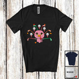 MacnyStore - Lovely Turkey Face And Golf Tail; Wonderful Thanksgiving Golf Player; Sport Team T-Shirt