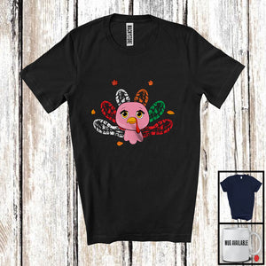 MacnyStore - Lovely Turkey Face And Soccer Tail; Wonderful Thanksgiving Soccer Player; Sport Team T-Shirt