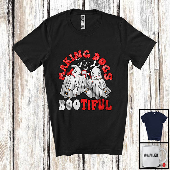 MacnyStore - Making Dogs Boo-tiful; Adorable Halloween Boo Ghost Cat Dog Groomer Grooming; Beautiful Family T-Shirt