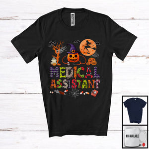 MacnyStore - Medical Assistant; Creepy Halloween Pumpkin Zombie; Medical Assistant Nurse Group T-Shirt