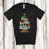 MacnyStore - Mele Kalikimaka; Awesome Christmas Lights Tropical Hibiscus; Hawaii Hawaiian Family T-Shirt