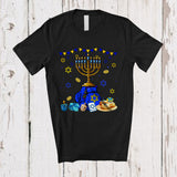 MacnyStore - Menorah With Boxing Gloves; Wonderful Hanukkah Family Boxing Player Playing; Sport Team T-Shirt