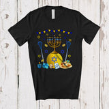 MacnyStore - Menorah With Lacrosse Equipment; Wonderful Hanukkah Family Lacrosse Player Playing; Sport Team T-Shirt