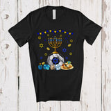 MacnyStore - Menorah With Soccer Equipment; Wonderful Hanukkah Family Soccer Player Playing; Sport Team T-Shirt