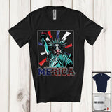 MacnyStore - Merica, Amazing 4th Of July Liberty Cow, American Flag Cow Patriotic Animal Lover T-Shirt