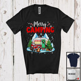 MacnyStore - Merry Camping; Wonderful Christmas Winter Santa Go Camping; Outside Activities Group T-Shirt