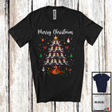 MacnyStore - Merry Christmas; Adorable Santa Cockatiel Christmas Tree Lights; Animal Lover X-mas Group T-Shirt