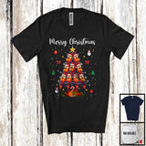 MacnyStore - Merry Christmas; Adorable Santa Parot Christmas Tree Lights; Animal Lover X-mas Group T-Shirt