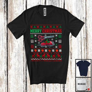 MacnyStore - Merry Christmas; Amazing Christmas Sweater Santa Barber Lover; Matching X-mas Group T-Shirt