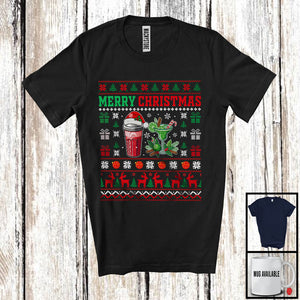 MacnyStore - Merry Christmas; Amazing Christmas Sweater Santa Bartender Lover; Matching X-mas Group T-Shirt