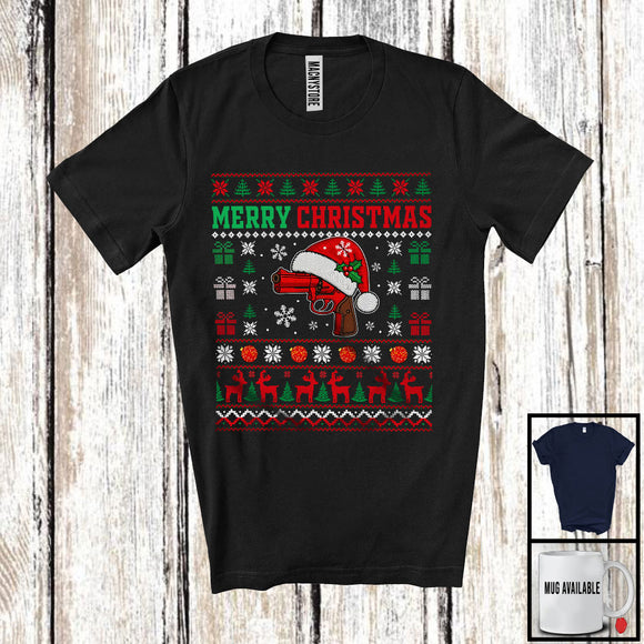 MacnyStore - Merry Christmas; Amazing Christmas Sweater Santa Police Officer Lover; Matching X-mas Group T-Shirt