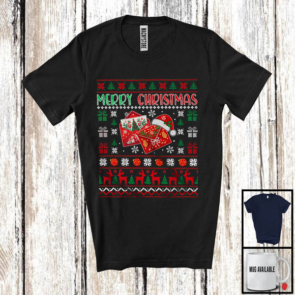 MacnyStore - Merry Christmas; Amazing Christmas Sweater Santa Postal Worker Lover; Matching X-mas Group T-Shirt